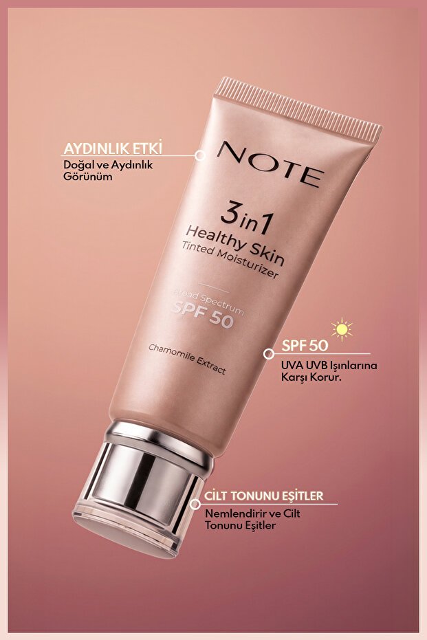 Note Cosmetics كريم مرطب 3 في 1 لموازنة لون البشرة وتفتيحها بعامل حماية من الشمس 50 - الصورة 2